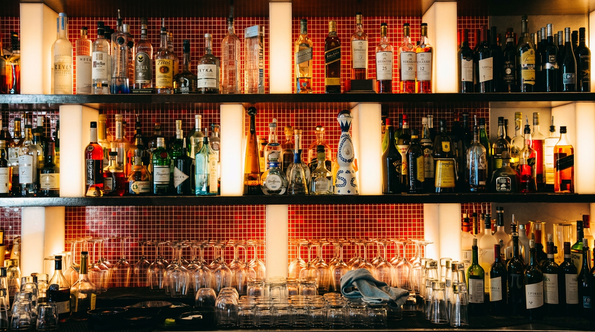 The lounge after dark