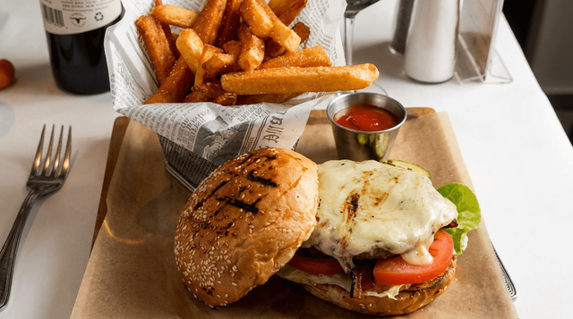 Mi Piace Black Label Burger.