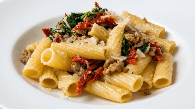 Rigatoni con Salsiccia.