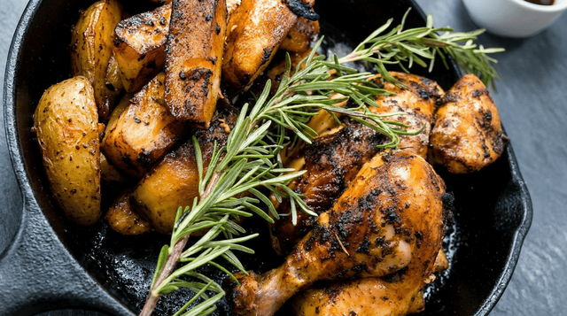 Cast Iron Herb Roasted Mary's Organic Dinner (for 2).